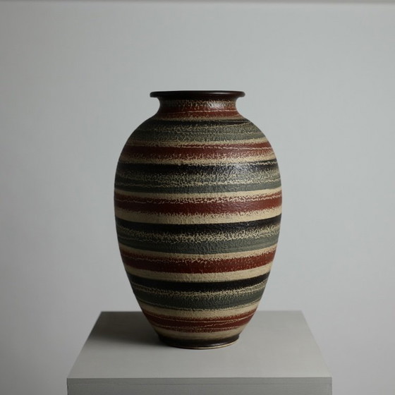 Large Handcrafted Ceramic Vase, Germany, 1956 – Possibly Westerwald / SAWA Circle (photo 2 of 8)