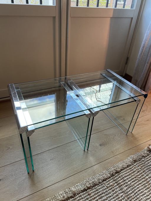 Table basse en verre Galotti & Radice