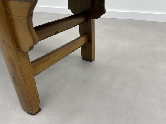 Image 1 of Vintage Chinese houten bank  