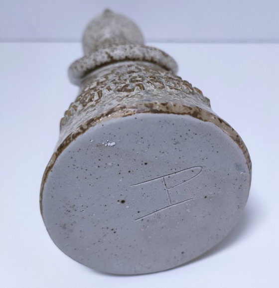 Image 1 of candelabro antropomorfo de cerámica firmado "p