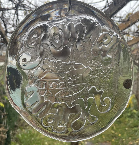Image 1 of Royal Leerdam - Glass Window Hanger "Junk Market 1979"