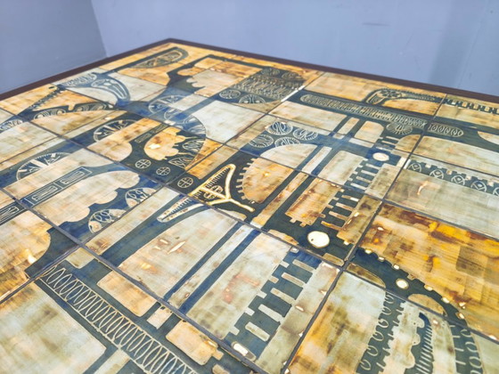 Image 1 of Danish Haslev Teak Tile Coffee Table Otto Detlefsen 1960s