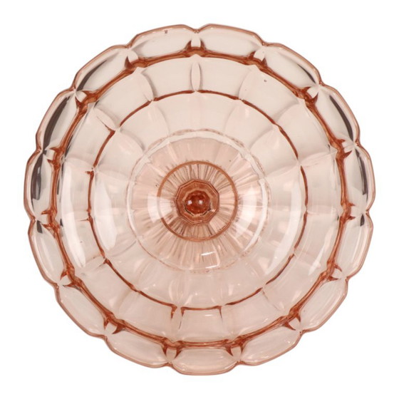 Frutero Art Déco Rosaline de vidrio prensado rosa Scailmont – Accesorios de mesa, Glass (photo 10 of 15)