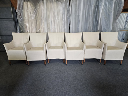 6 x chaises de table de salle à manger Giorgetti