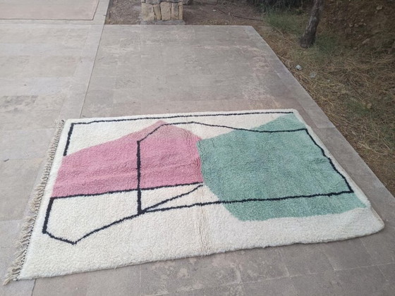 Image 1 of Tapis marocain traditionnel en laine 200cmx150cm