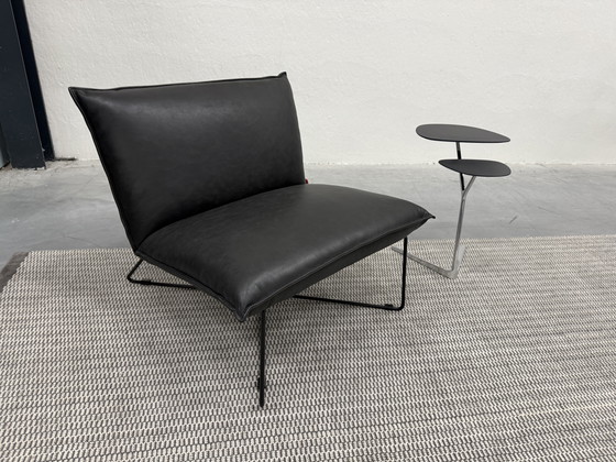 Image 1 of Jess Design Fauteuil Earl Cuir Bonanza noir