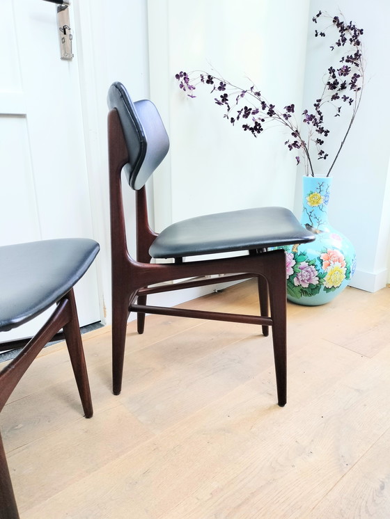 Image 1 of Vintage set of 4 Louis van Teeffelen 'Hamar' dining chairs
