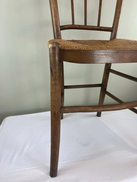 Sedia in legno e paglia – Sedie da pranzo, Wood, Vintage (photo 4 of 13)