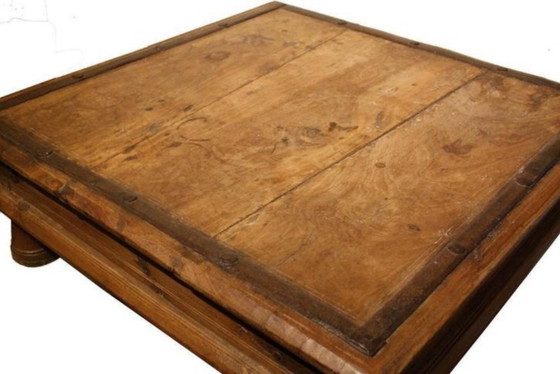 Image 1 of Antique coffee table – Industrial – Antique rustic farmhouse table