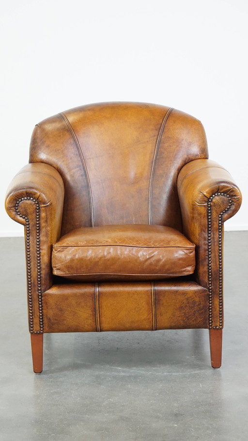 Fauteuil en cuir de bœuf