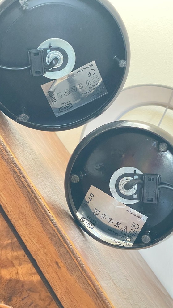 Image 1 of Een paar vintage Ikea spiraallampen