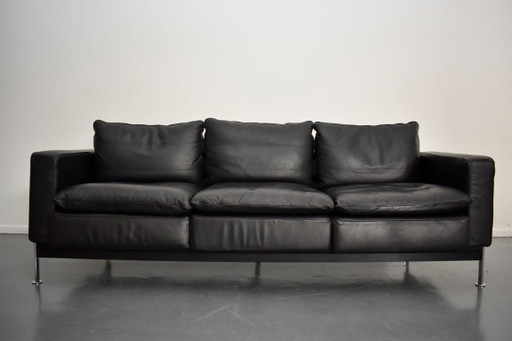 Magnifique canapé design De Sede Robert Haussmann 302 – 3 5 zitsbanken, Metal, Leather