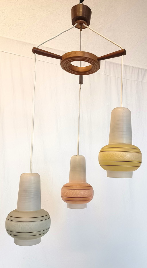 Lampe pendante scandinave avec trois calices