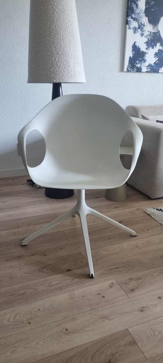 Kristalia Elephant Draaistoel/Bureaustoel Wit – Draaistoelen, Metal, Plastic (photo 5 of 7)