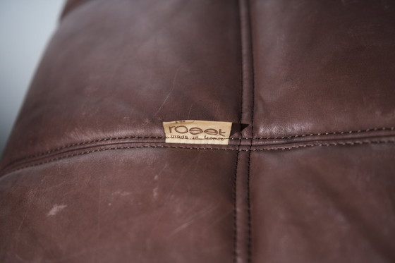 Image 1 of Divano Kashima in pelle vintage del 1982 di Michel Ducaroy per Ligne Roset Francia