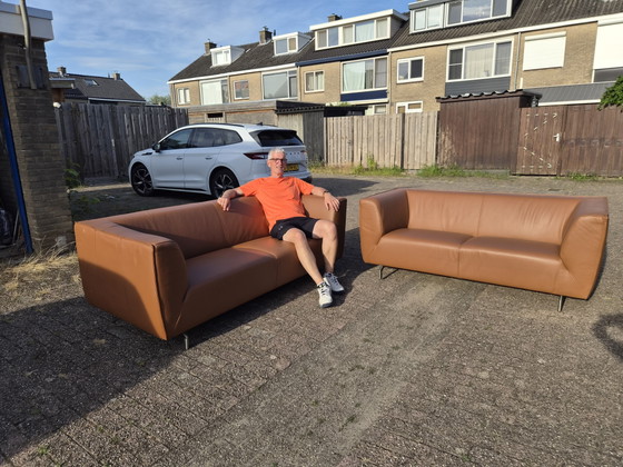 Image 1 of Leather Montetel sofas