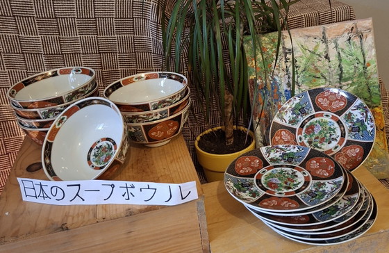 "Vintage" [Set pour 8] Bol & Soucoupe Marocains Taous (Vaisselle 8 Pièces) – Porcelain (photo 5 of 11)