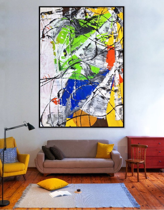 Image 1 of Jürgen Angeler - Green Gemstone - 200 x 140 cm