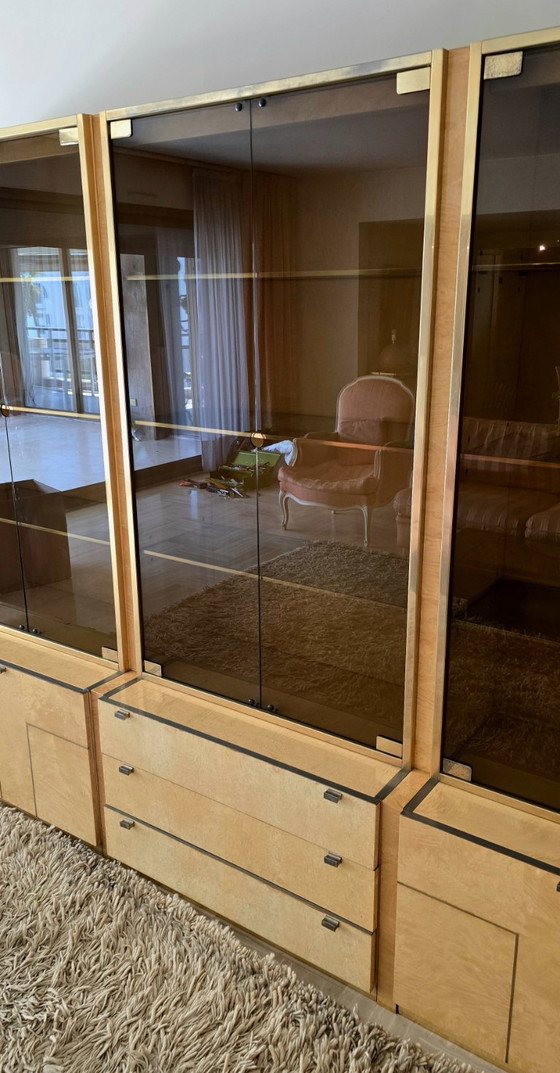 Set di tre vetrine di Jean-Claude Mahey per Roche Bobois, anni '70. – Wood (photo 14 of 18)