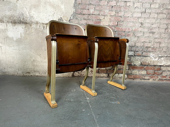 Image 1 of Vintage Mid - Century movie theater chair