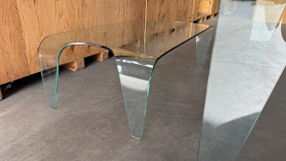 Image 1 of Très bel ensemble table de salle à manger vintage design italien avec table basse