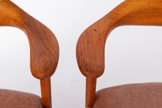 Image 1 of Set of 4 Erik Kirkegaard Chairs Model 49, Danish Mid Century Modern Teak Dining Chairs, 1960s Høng Stolefabrik