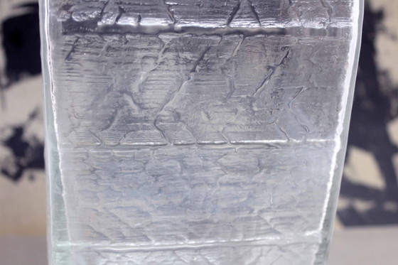 Image 1 of Large Glass Vase Lindshammar Glasbruk 1970