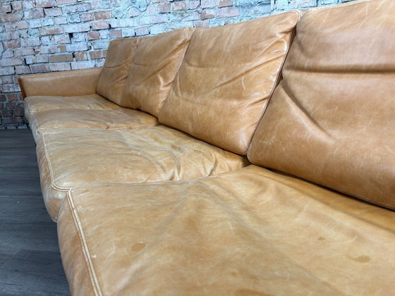 AP Stolen AP62/4 – Cuir marron clair | Hans J. Wegner – Canapés, Leather, Wood (photo 11 of 16)