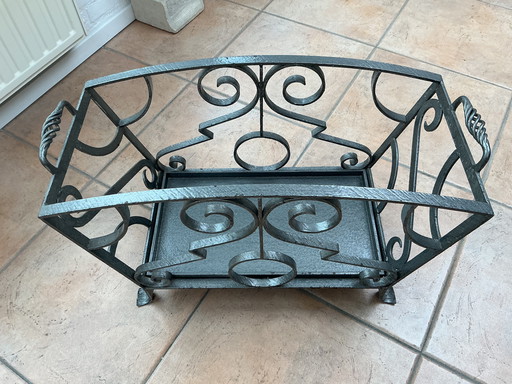 Caja de bloque de hierro forjado, hecha a mano