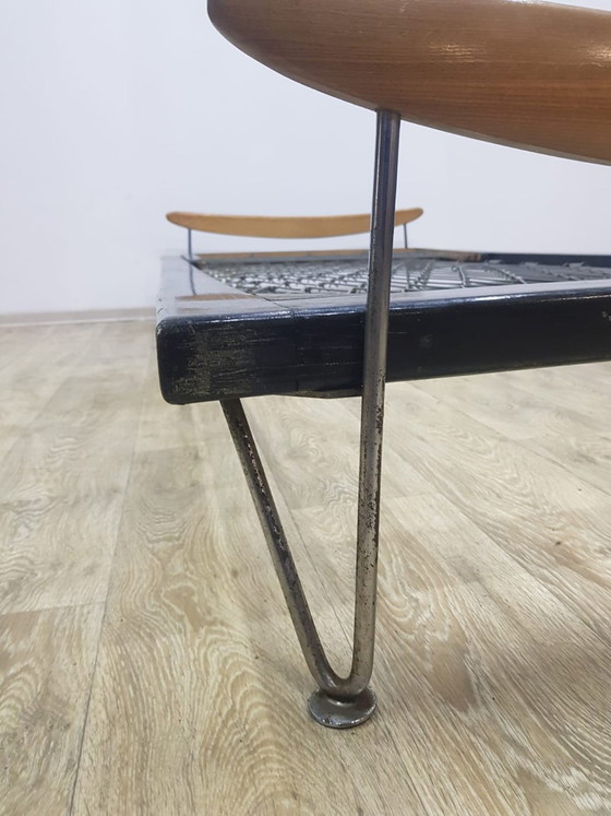 Bed by Fred Ruf for Wohnbedarf, Switzerland, 1950s. – Mattresses and bed bases, Chrome (photo 11 of 23)