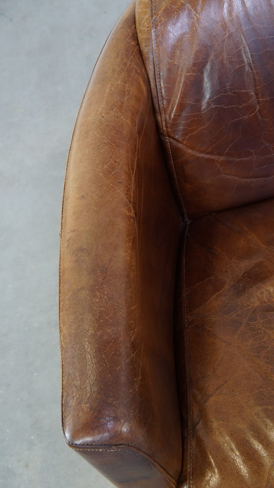 Image 1 of Beef Leather Aviator Armchair/ Armchair