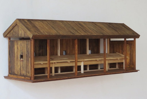 Eric van Solm - 'Erinnerungsstelle' – beeldhouwkunst, Wood