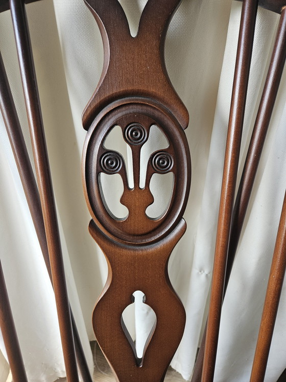 Image 1 of Ercol schommelstoel Fleur des Lys vintage