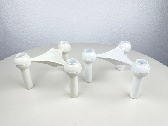 Image 1 of 2 candelabros modulares blancos Stoff Nagel
