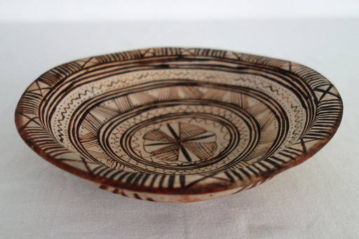 Old Berber pottery dish