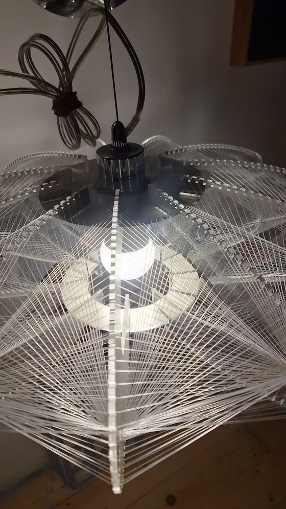 Image 1 of Pendelleuchte im Weltraum-Stil | Nylonfäden