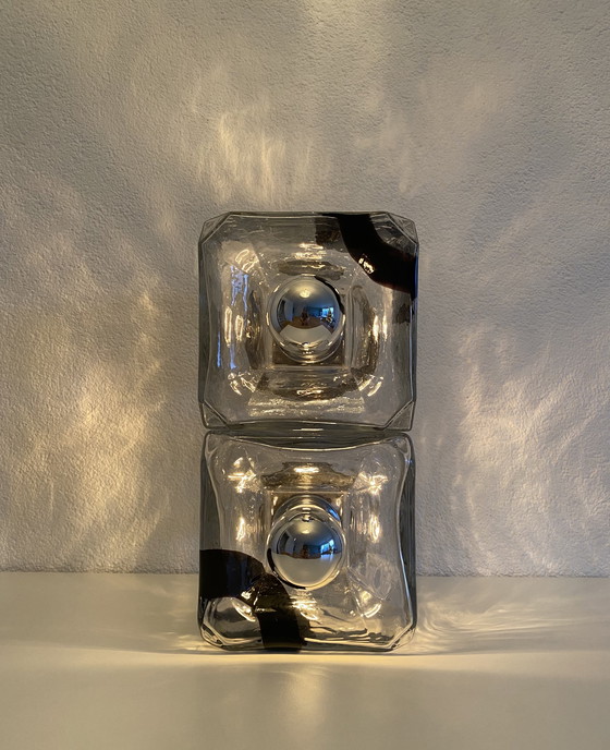 Image 1 of Lampes de table vintage Murano Fratelli Toso, Vistosi années 70