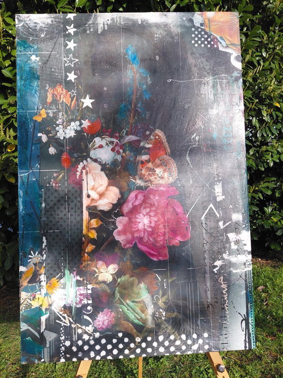 Image 1 of    'Soak up the sun' Mixed-Media Collage by Teis Albers