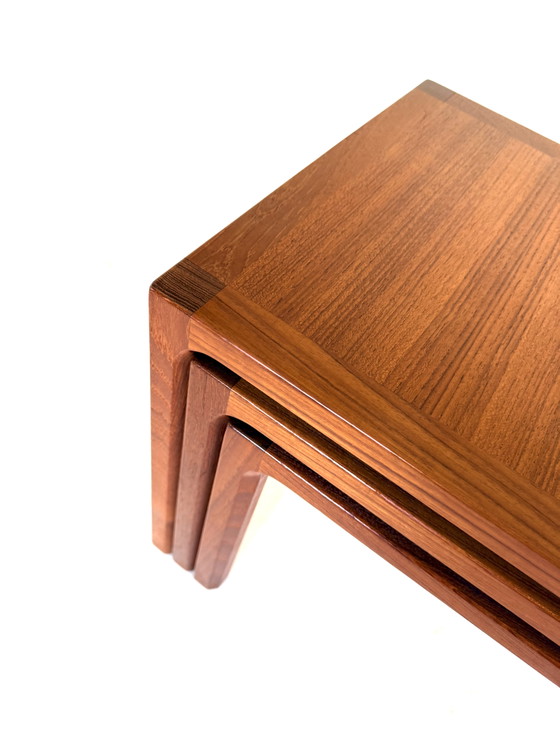 Image 1 of Vintage teak nesting tables, Kai Kristiansen ‘60