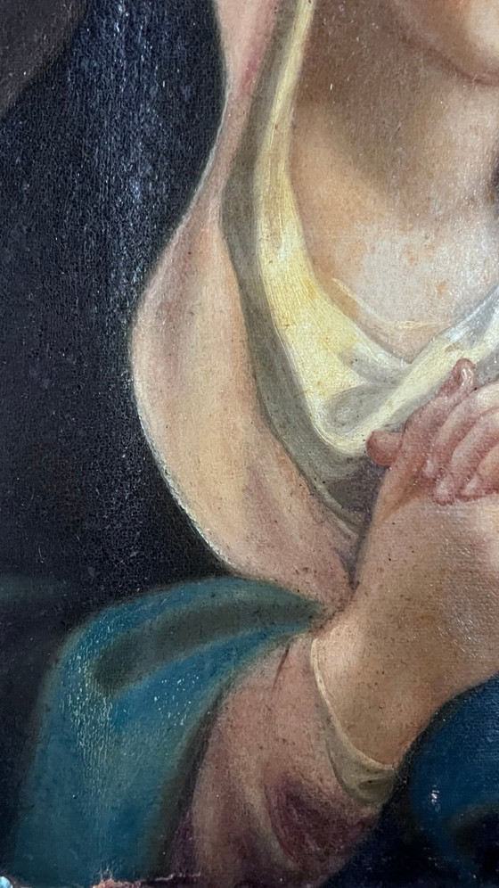 Image 1 of 18th/19th century Italian painting – Madonna in prayer