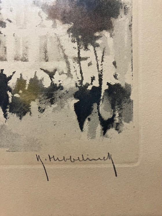 Image 1 of 🇧🇪 Gemälde von Roger HEBBELINCK – „Blick auf den Groenplaats“