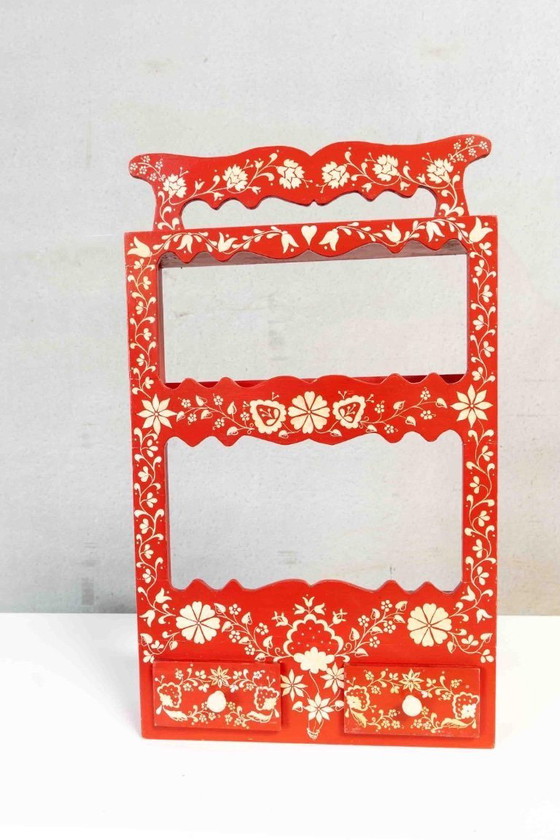 Image 1 of Portaspezie ungherese - fascino vintage in rosso caldo