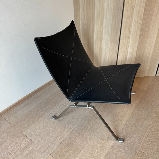 Poul Kjærholm PK22 Fauteuil Lounge pour Fritz Hansen, Cuir Noir, 2007 – Chaises & fauteuils, Leather, Metal (photo 5 of 20)