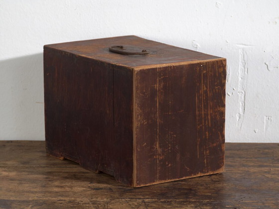Antica cassettiera giapponese piccola laccata con due cassetti – Giappone, circa 1910 – Cassettiere, Leather (photo 40 of 40)