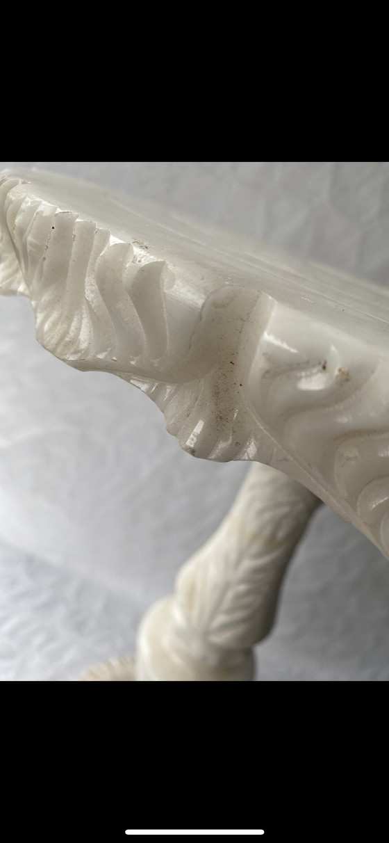 Image 1 of Marmeren Vintage Bijzettafel