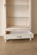 French antique display cabinet with glass