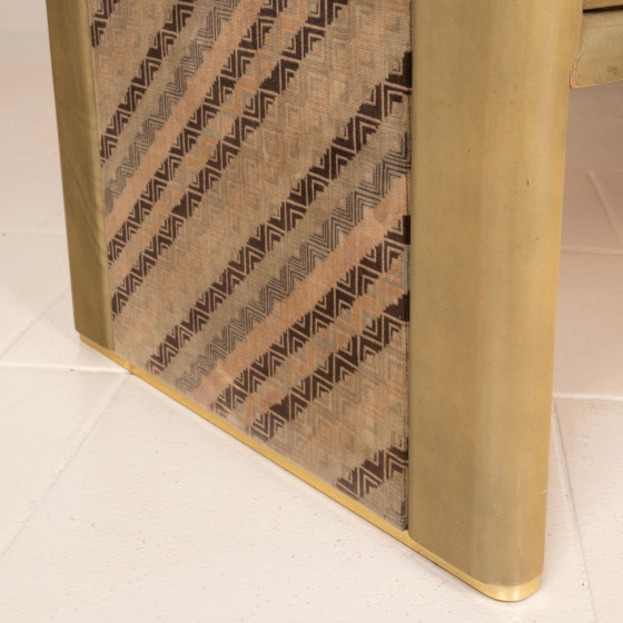 Sideboard aus Pergament und Missoni-Stoff von Angelo Mazzola für Salpol, 1980 – Martin, Wood, Metal (photo 26 of 26)
