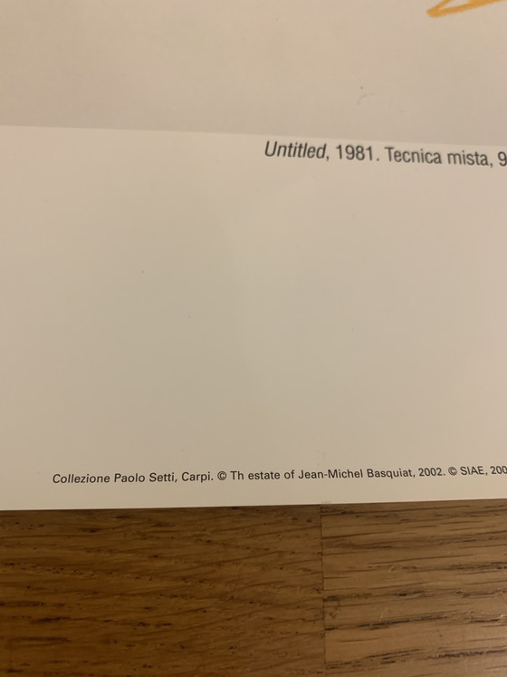 Image 1 of Kunstposter van Jean-Michel Basquiat – "Gele auto" (Rome-editie 2002)