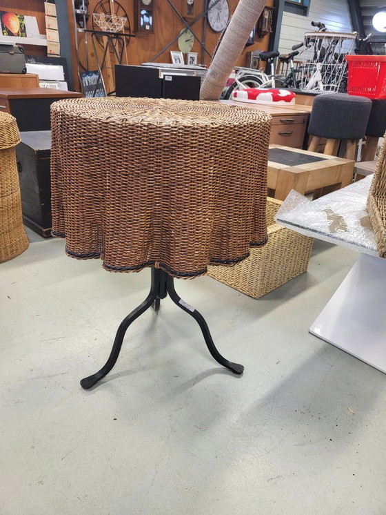 Image 1 of Pamono coffee table rotan round