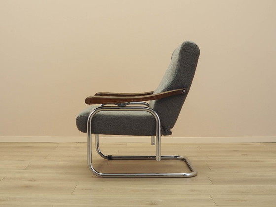 Fauteuil lounge italien avec dossier réglable et accoudoirs en hêtre, années 1970 – Textile, Wood (photo 4 of 20)
